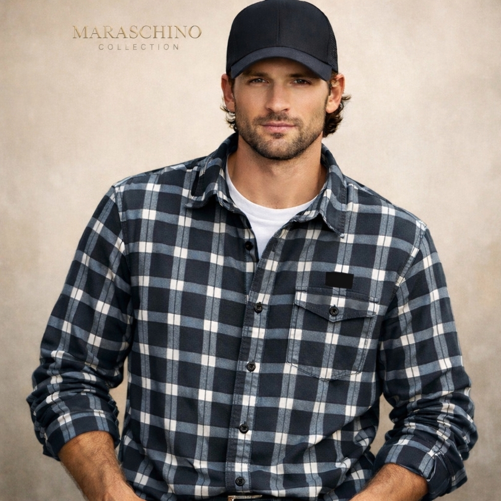 Harley-Davidson Men’s Medium Plaid Long Sleeve Shirt